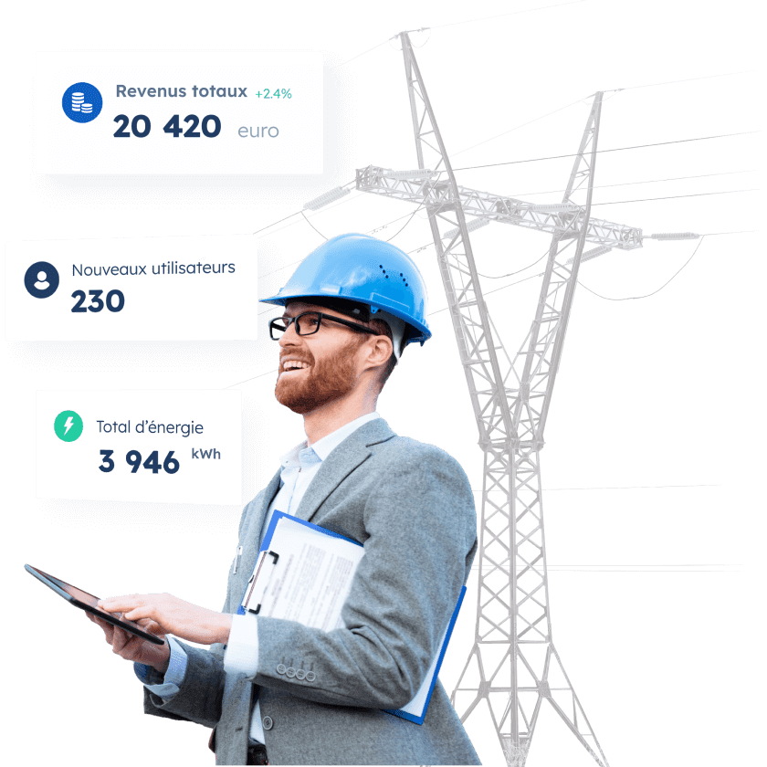 Plateforme de Recharge de VE pour les Sociétés du secteur de l'énergie