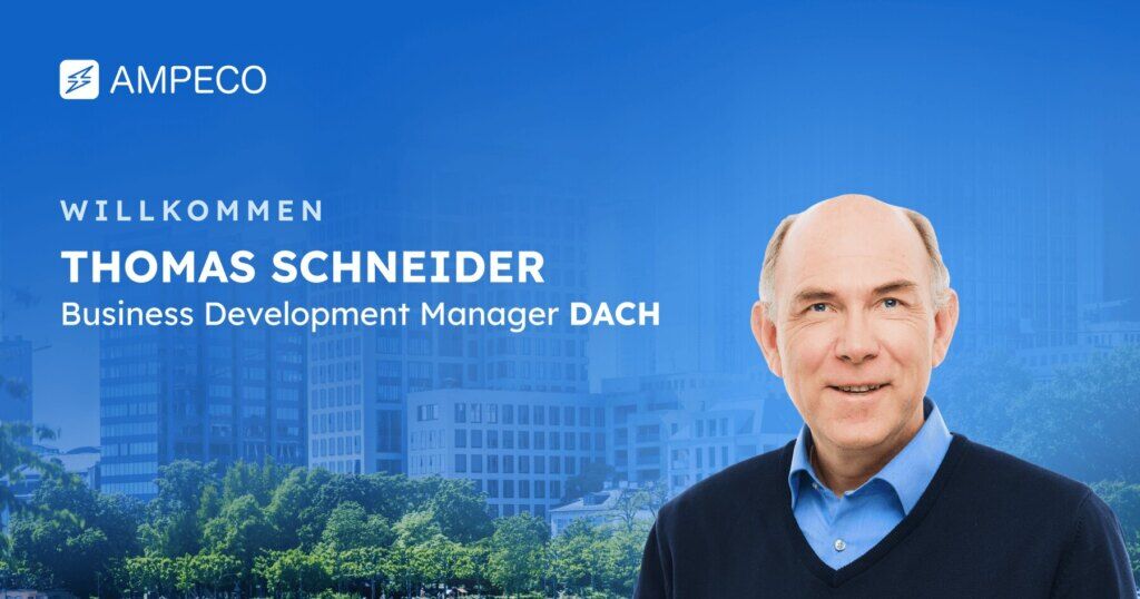 AMPECO begrüßt Thomas Schneider als Business Development Manager DACH - Wir freuen uns, Thomas Schneider als unseren Business Development Manager für die DACH-Region vorstellen zu können. Thomas wird eine zentrale Rolle bei unseren Aktivitäten auf dem deutschen, österreichischen und schweizerischen Markt spielen. 