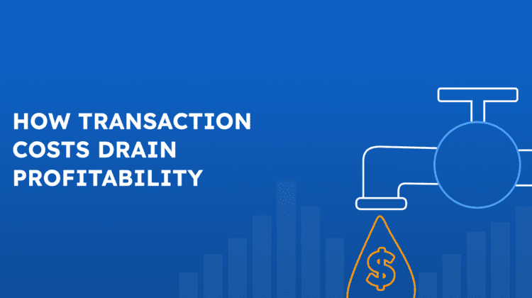 featured image for AMPECO blog post on how transaction costs drain profitability
