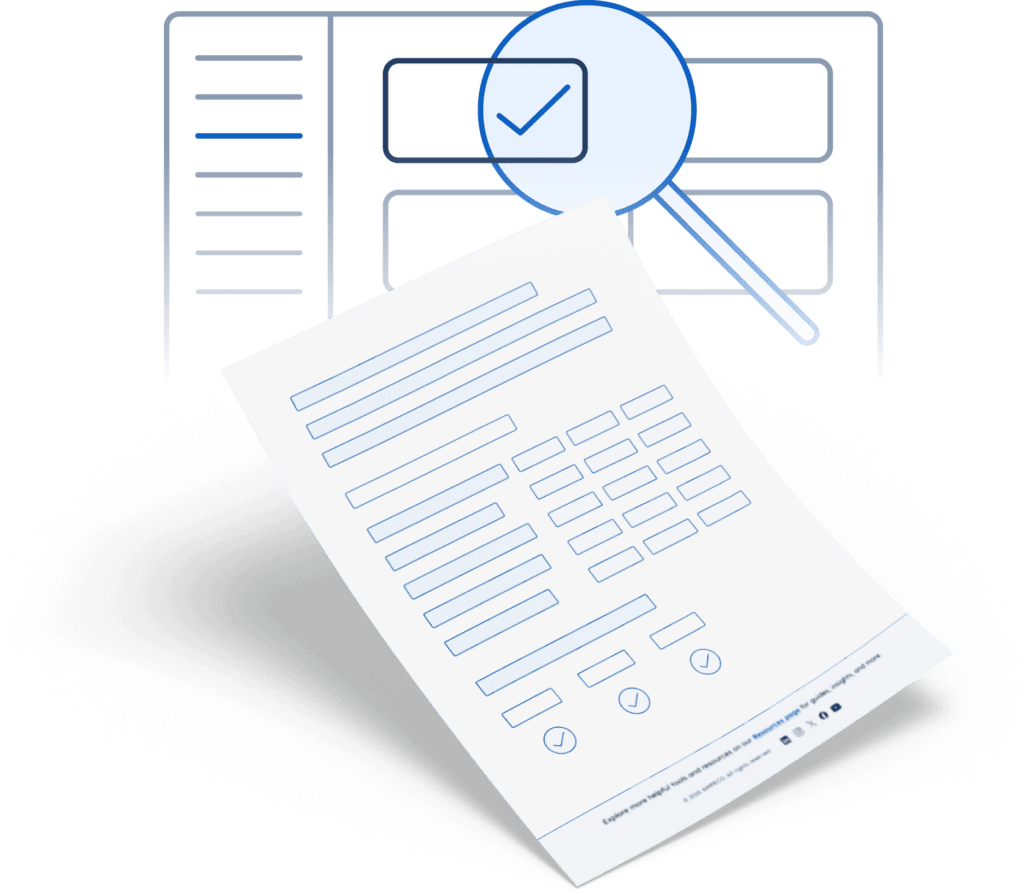 Hoja de criterios de evaluación CPMS - Simplifique su proceso de decisión con esta plantilla para evaluar y comparar sistemas de gestión de puntos de recarga (CPMS) en tres áreas clave: criterios de producto, de tecnología y de proveedor.