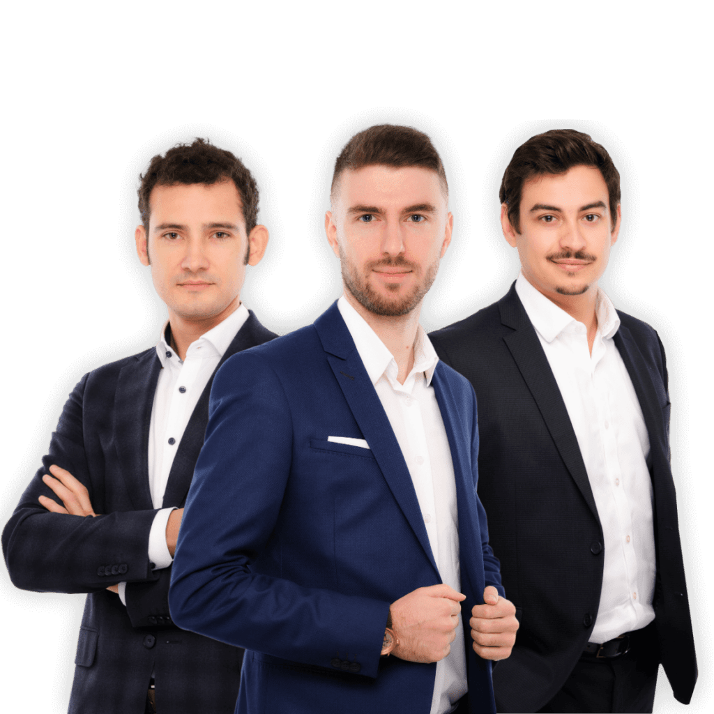 Stefan Ivanov Peter Nikolov Peter Georgiev standing next to each other