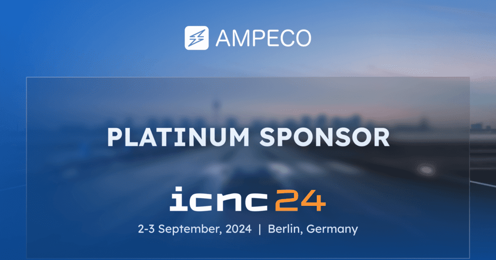 AMPECO Announces Platinum Sponsorship of ICNC24 - We are excited to announce that AMPECO will be the Platinum Sponsor for the upcoming Intercharge Network Conference (ICNC) 2024. This premier event, taking place on September 2-3, 2024, at the iconic Tempelhof Airport in Berlin, Germany, brings together key players in the EV charging industry.