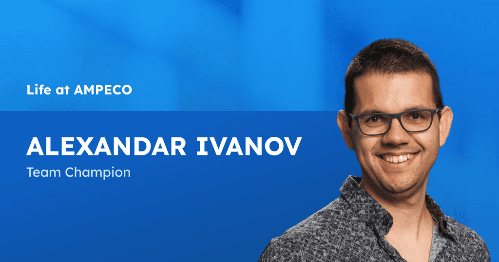 Meet Alexandar Ivanov - Welcome back to our Life at AMPECO series, where we meet you with the fantastic professionals behind the award-winning EV charging management platform of AMPECO. Today, we introduce  Alexander Ivanov, one of the team leads in our engineering department. 